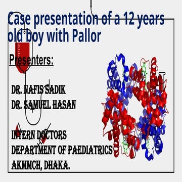 Causes and types of pallor which are clinically signufucant | PPT
