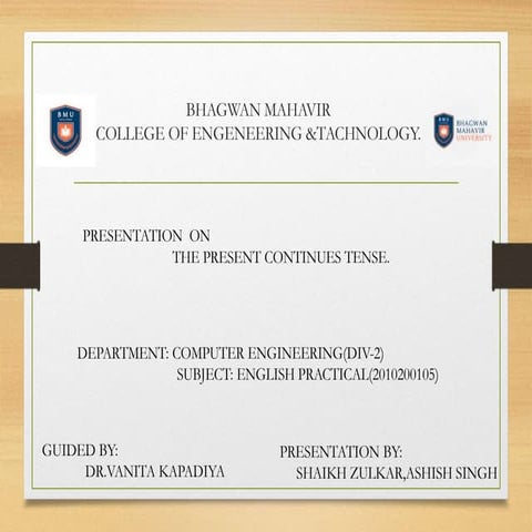 Present continuous | PPT