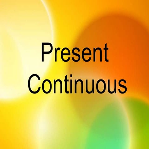 present-continuous