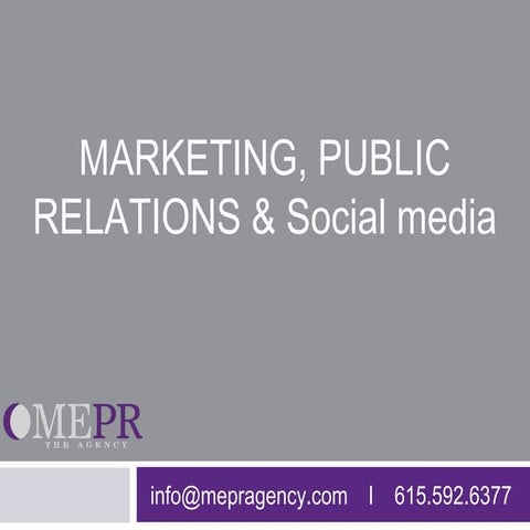 Public relations speaker notes presentation | PDF