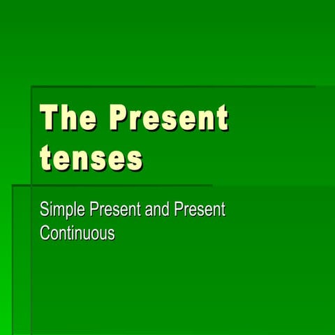 Present simple-versus-present-continuous