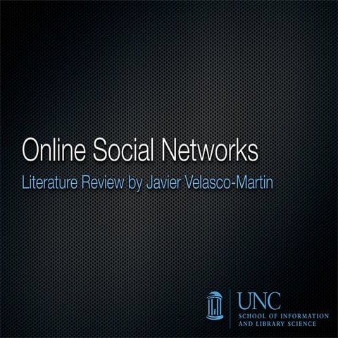 Online Social Networks Review