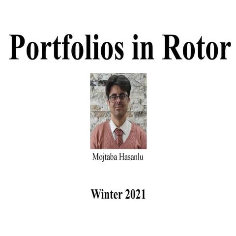 Mojtaba Hasanlu's Portfolios in Rotor