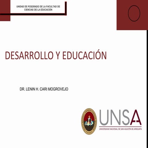 DESARROLLO Y EDUCACIÓN