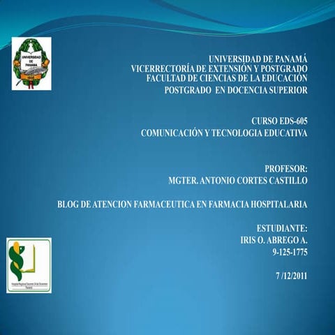 Atención Farmacéutica en Farmacia Hospitalaria