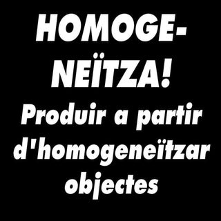 Presentació - HOMOGENEÏTZA