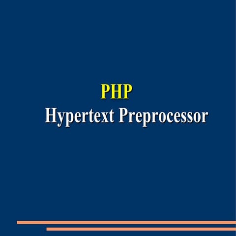 Presentació php | PPT