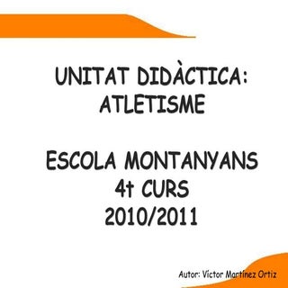 Presentació atletisme