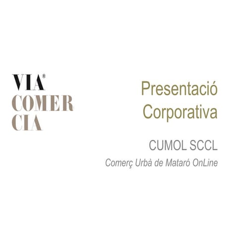 CUMOL: Presentació corporativa