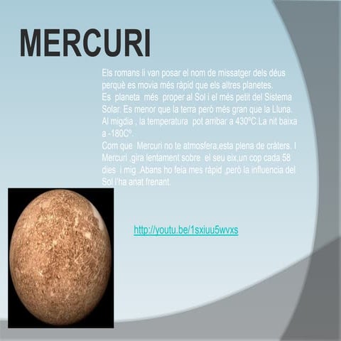 Presentació dels planetes