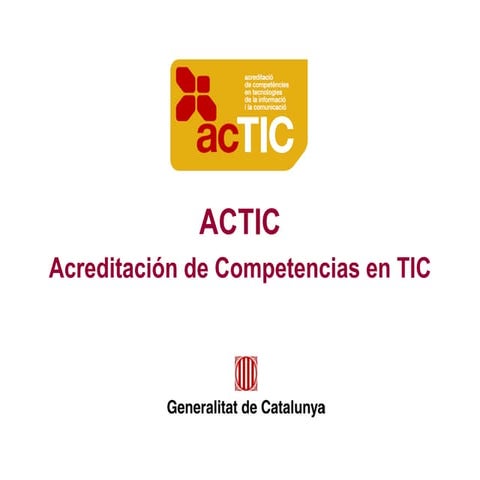 Acreditación de Competencias en TIC