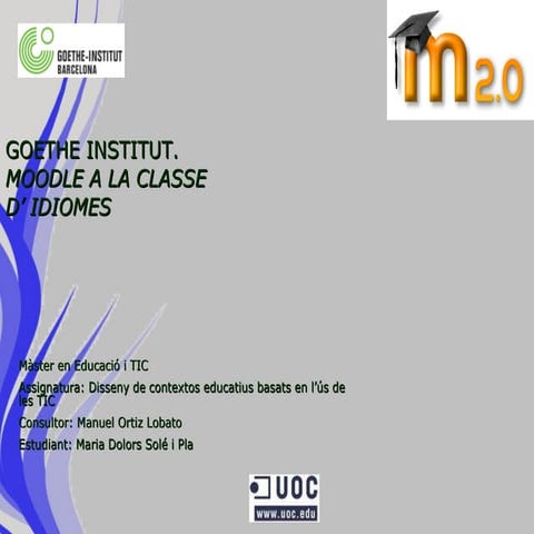 Presentació goethe bcn