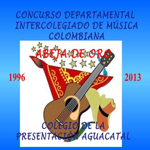 IV concurso de interpretación musical Cantalicio Rojas Ibagué 2013 | PDF