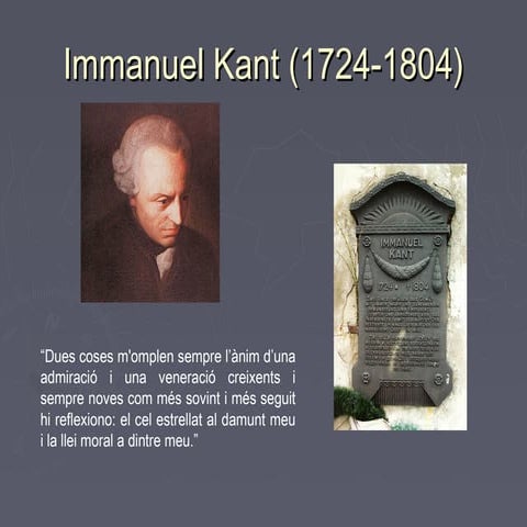 Presentació Immanuel Kant