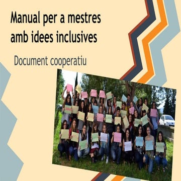 Presentació manual per a futurs mestres amb idees inclusives