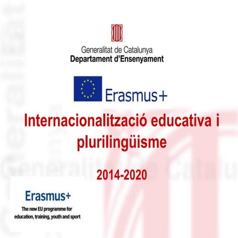 Erasmus+ - Presentació Marc Plurilingüe 