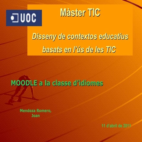 Presentació Moodle Goethe Institut (uoc)