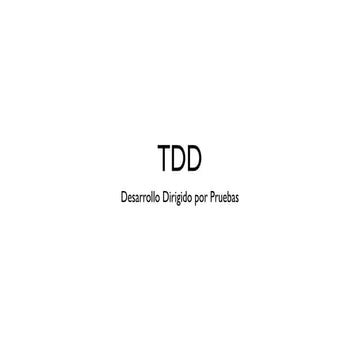 TDD