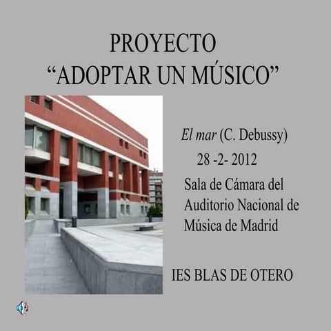 Proyecto "Adoptar un Músico"