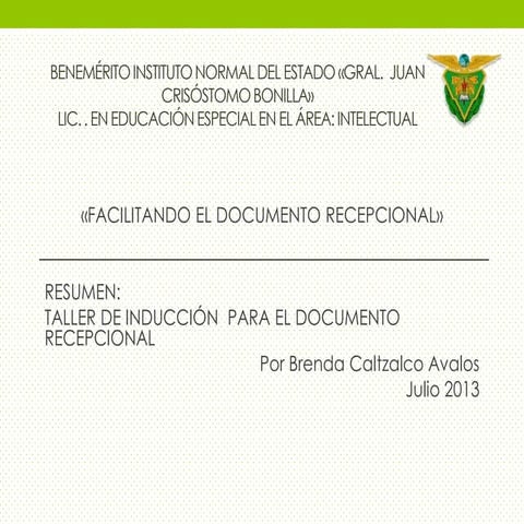 Presentación Documento Recepcional
