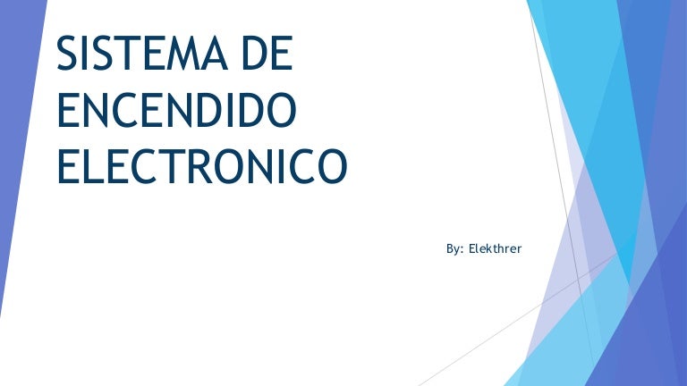 Sistema de encendido slideshare