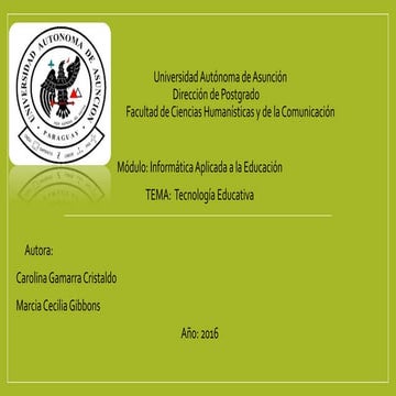 Tecnología Educativa