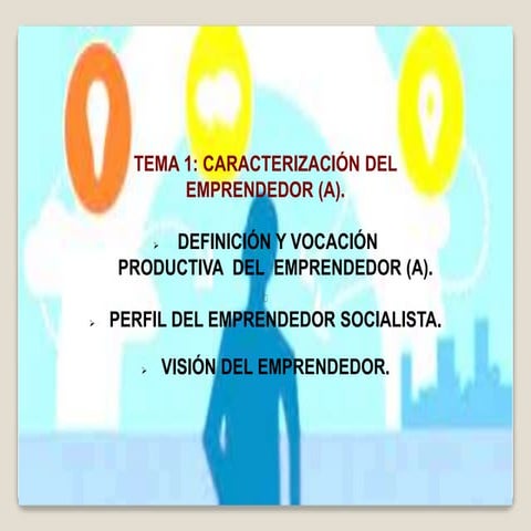 Presentación. tema i. emprender