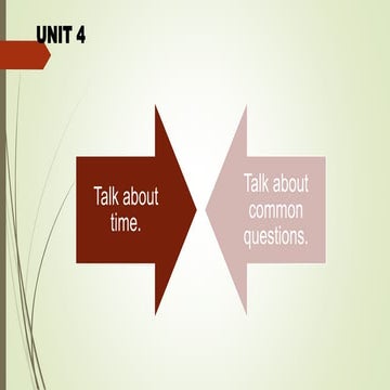 Unit 5 what time is it? | PPTX
