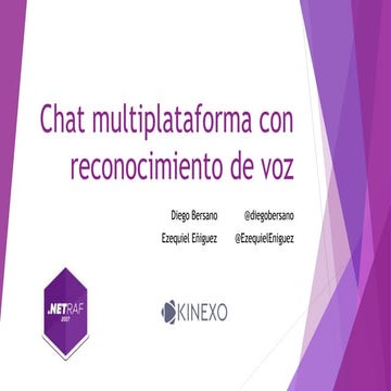 NetRaf 2017 - Chat multiplataforma con reconocimiento de voz