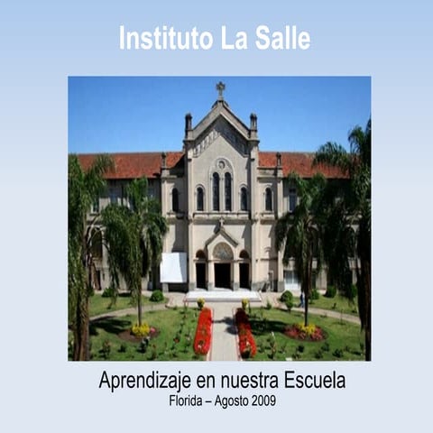 Aprendizaje en nuestra Escuela