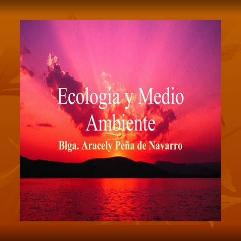 Presentación de Ecologia