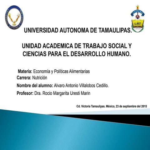 Presentación de-economia-y-politicas-alimentarias