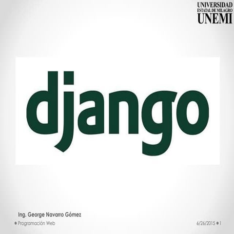 Django - Curso Básico - Principales Conceptos
