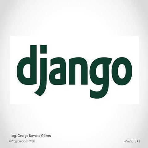 Django - Curso Básico - Principales Conceptos