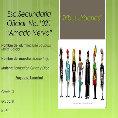 Presentación eduardo mejia garcia "tribus urbanas"