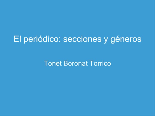 Presentación periódico