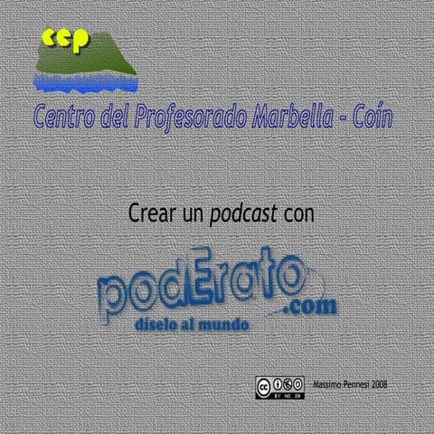 Crear un podcast en poderato.com