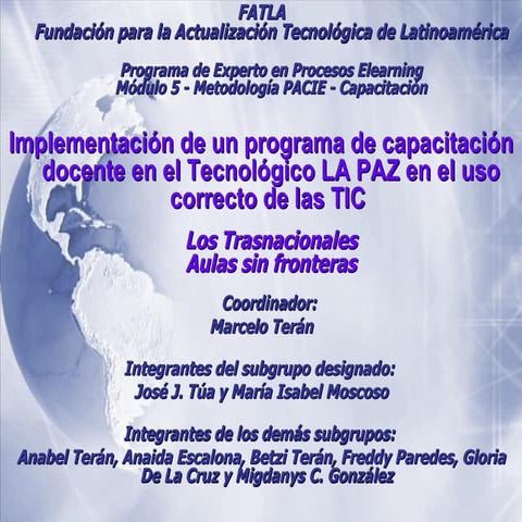 Plan de capacitacion docente universidad beta de panamá | PPTX
