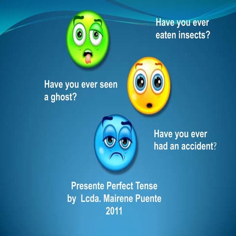 Present Perfect Tense