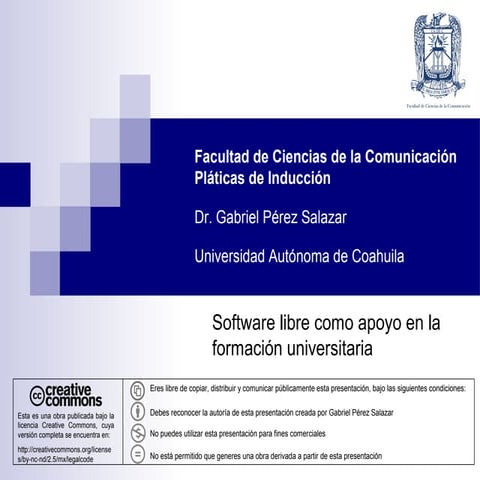 Presentación   software libre