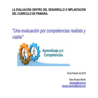 Presentación una evaluacion por com...