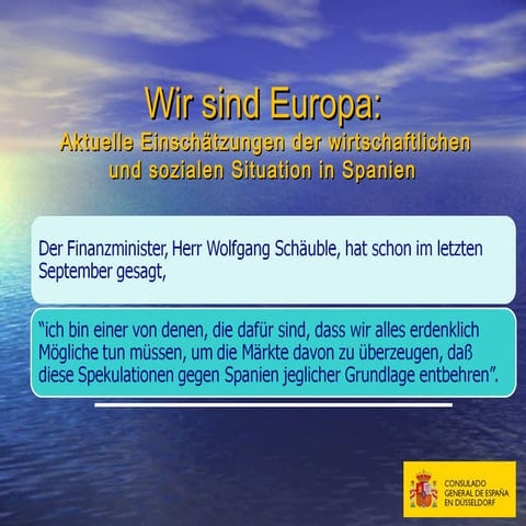 Spanien: gegen der Krise, Wachstum