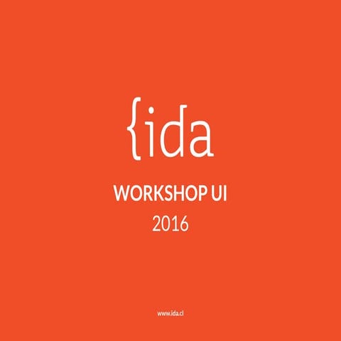 IDA Workshop #3 Diseño de Interfaz UI