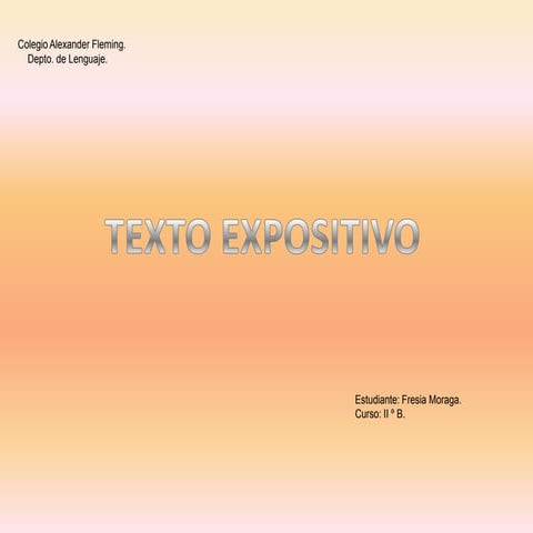 Texto Expositivo