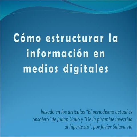 Periodismo digital