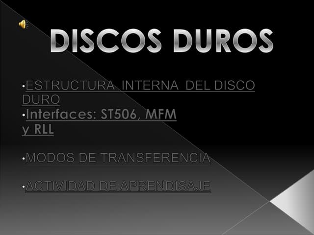 Unidades de Almacenamiento - Arquitectura de PC