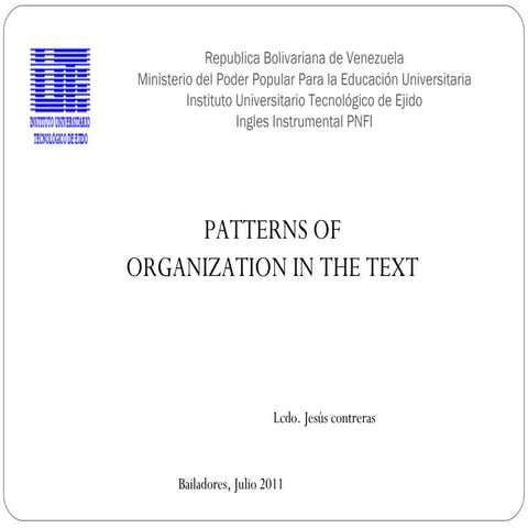 pattern of organization