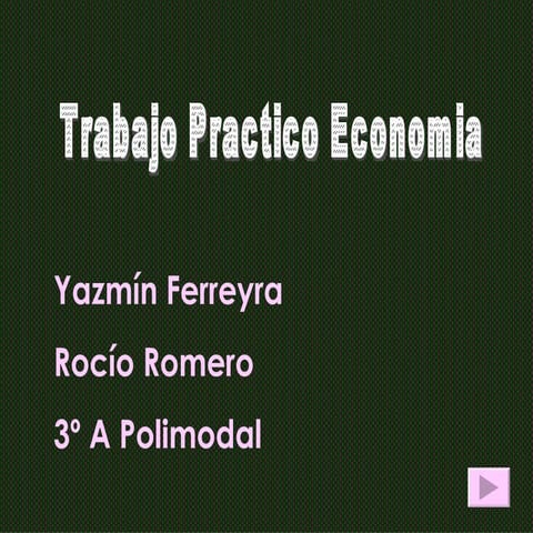 Trabajo Practico Economia 2 | PPT