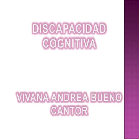Discapacidad Cognitiva