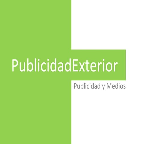 Publicidad exterior 1